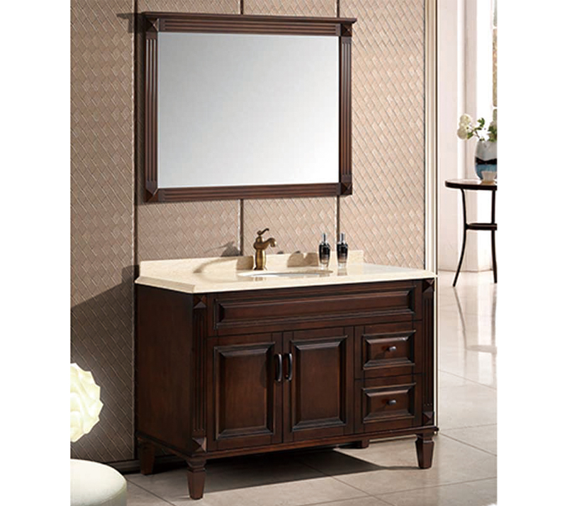 Solid Wood Bathroom Cabinet