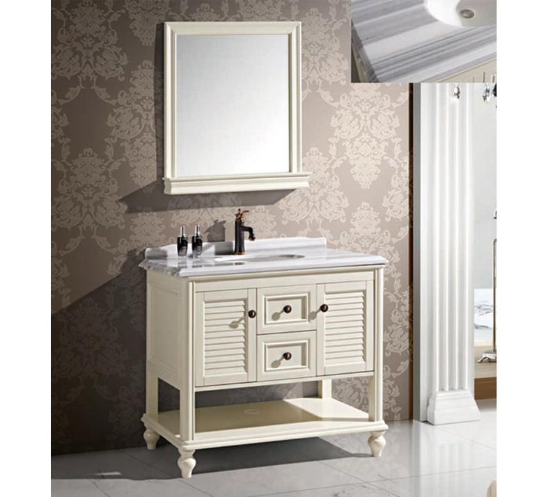 Solid Wood Bathroom Cabinet