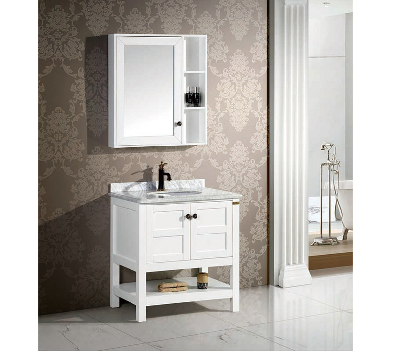 Solid Wood Bathroom Cabinet