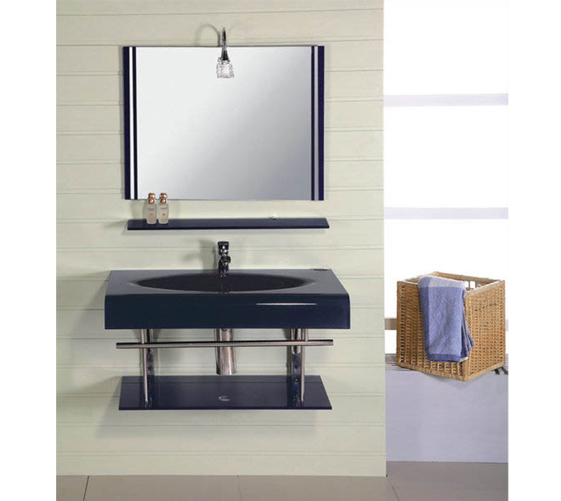 Glass Basin Bathroom Cabinet