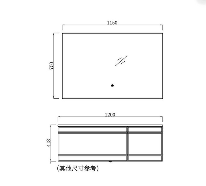 Bathroom Vanity YX72007-1800A