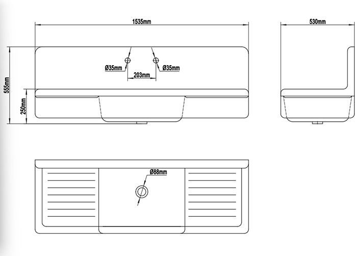 Cast Iron Sink - 60
