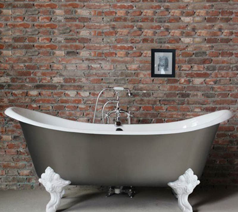 Double Slipper Cast Iron Bath tub YX-008