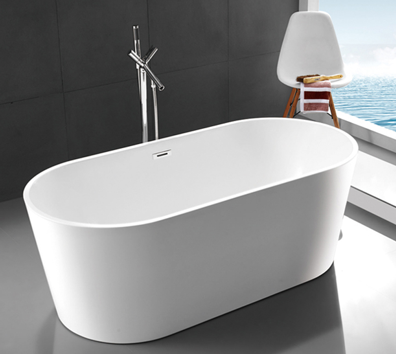 Compact Acrylic Free Standing Bathtub 1 Person Capacity 2 Years Warranty YX-715B